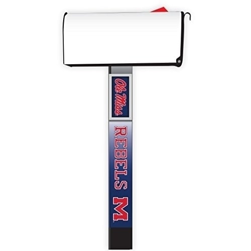 Mississippi Rebels "Ole Miss" Mailbox Post Covers (2-Pack) Show Your Team Spirit Image 1