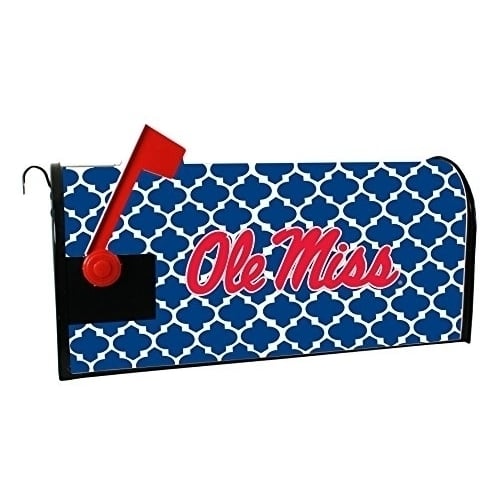 Mississippi Rebels "Ole Miss" NCAA Officially Licensed Mailbox Cover Moroccan Design Image 1