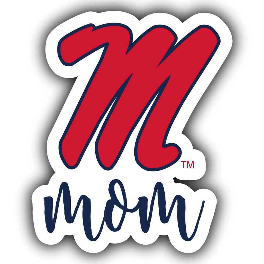 Mississippi Rebels "Ole Miss" 4-Inch Proud Mom NCAA - Durable School Spirit Vinyl Decal Perfect Image 1