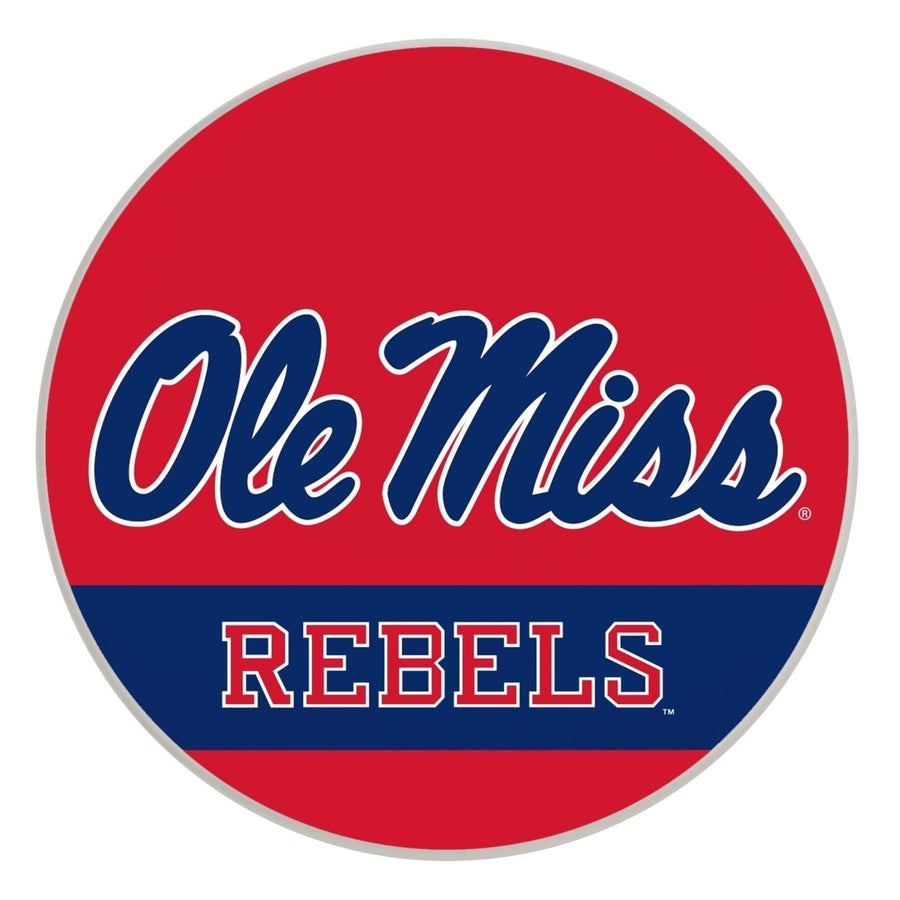 Mississippi Rebels "Ole Miss" Officially Licensed Paper Coasters (4-Pack) - Vibrant, Furniture-Safe Design Image 1