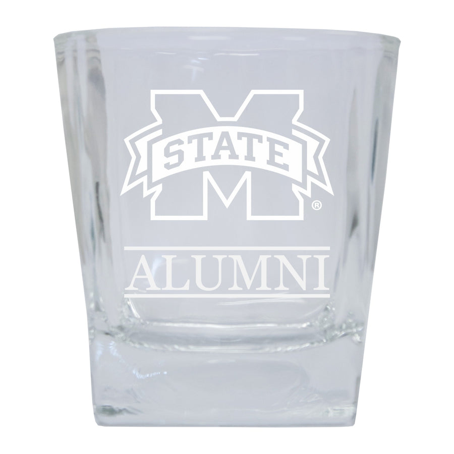 Mississippi State Bulldogs Alumni Elegance - 5 oz Etched Shooter Glass Tumbler 2-Pack Image 1