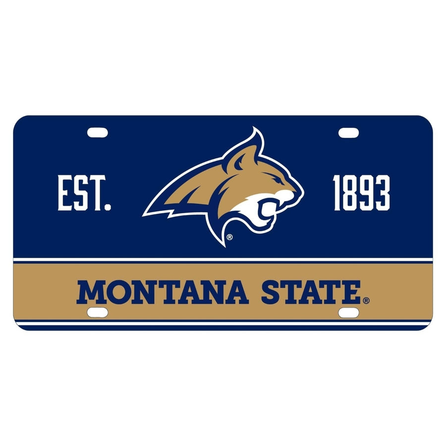 Montana State Bobcats Metal License Plate Car Tag Image 1