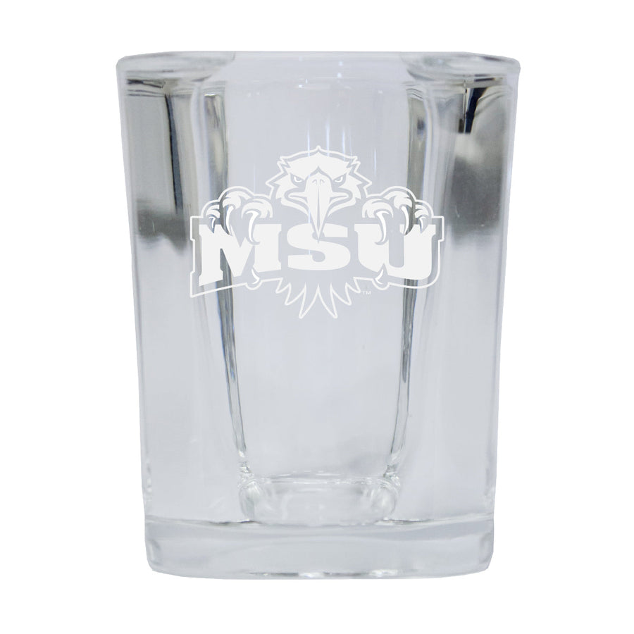 Morehead State University NCAA Collectors Edition 2oz Square Shot Glass - Laser Etched Logo Image 1