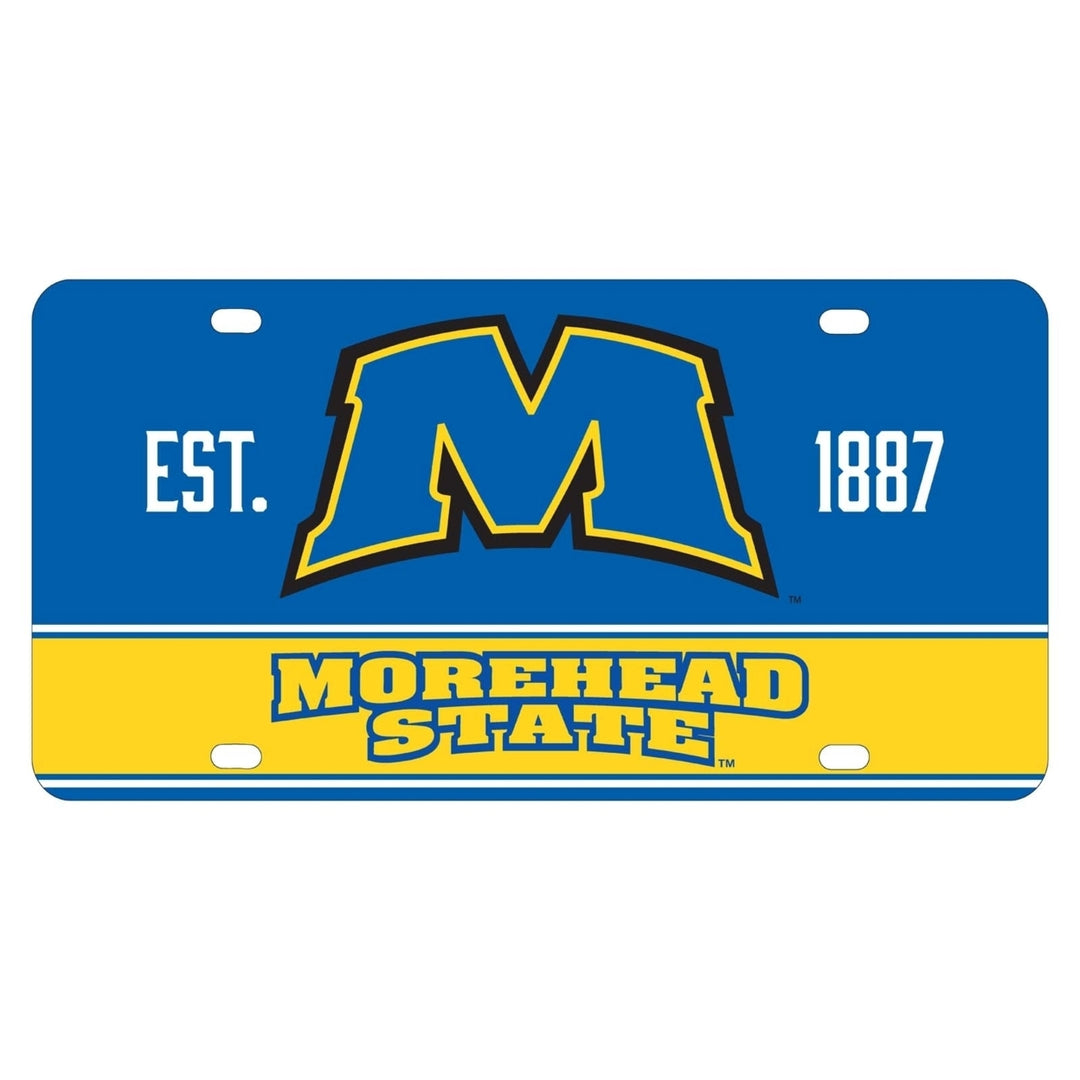 NCAA Morehead State University Metal License Plate - Lightweight, Sturdy and Versatile Image 1