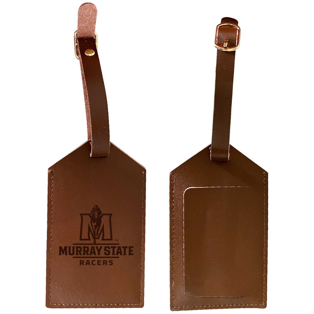 Elegant Murray State University NCAA Leather Luggage Tag with Engraved Logo Image 1