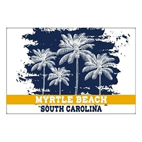 Myrtle Beach South Carolina Souvenir 2x3 Inch Fridge Magnet Palm Design Image 1