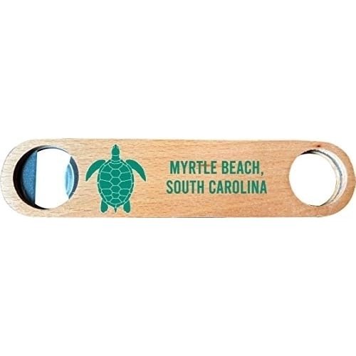 Myrtle Beach, South Carolina, Wooden Bottle Opener turtle design Image 1