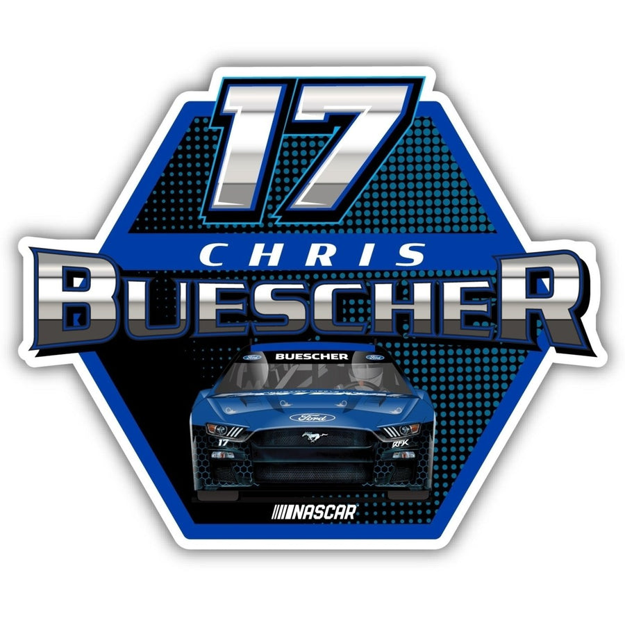 Nascar 17 Chris Buescher 4-Inch Vinyl Decal Sticker Image 1