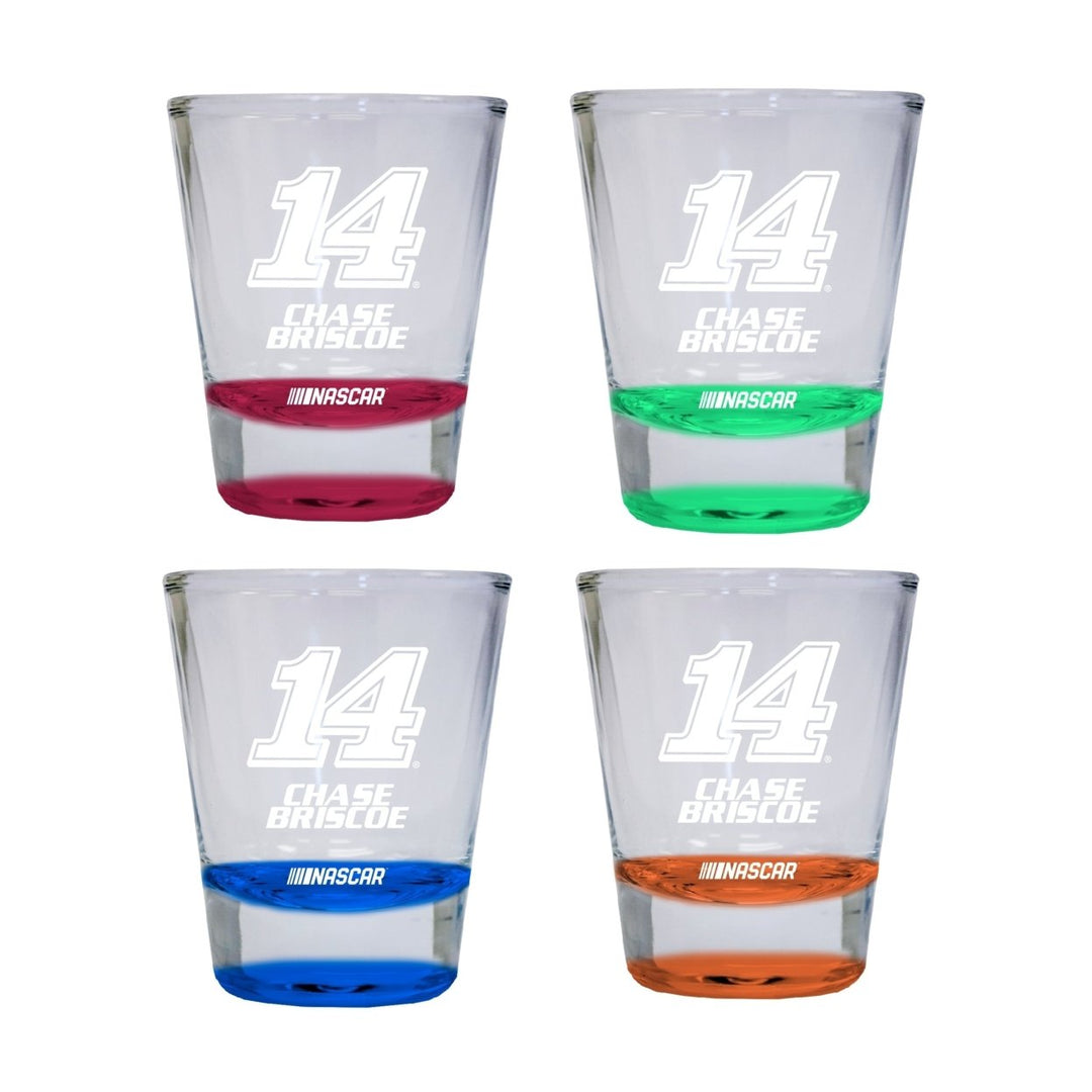 Nascar 14 Chase Briscoe Color Etched Shot Glasses For 2022 Image 1