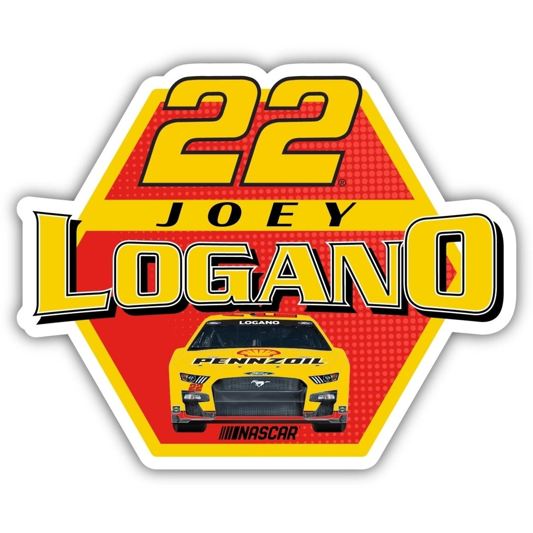 Nascar 22 Joey Logano 4-Inch Vinyl Decal Sticker for 2022 Image 1