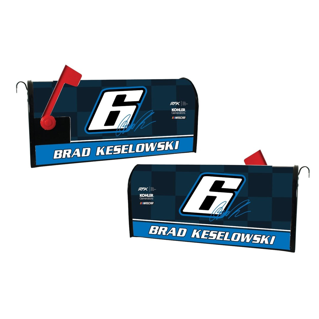 Nascar 6 Brad Keselowski Mailbox Cover Number Design for 2022 Image 1