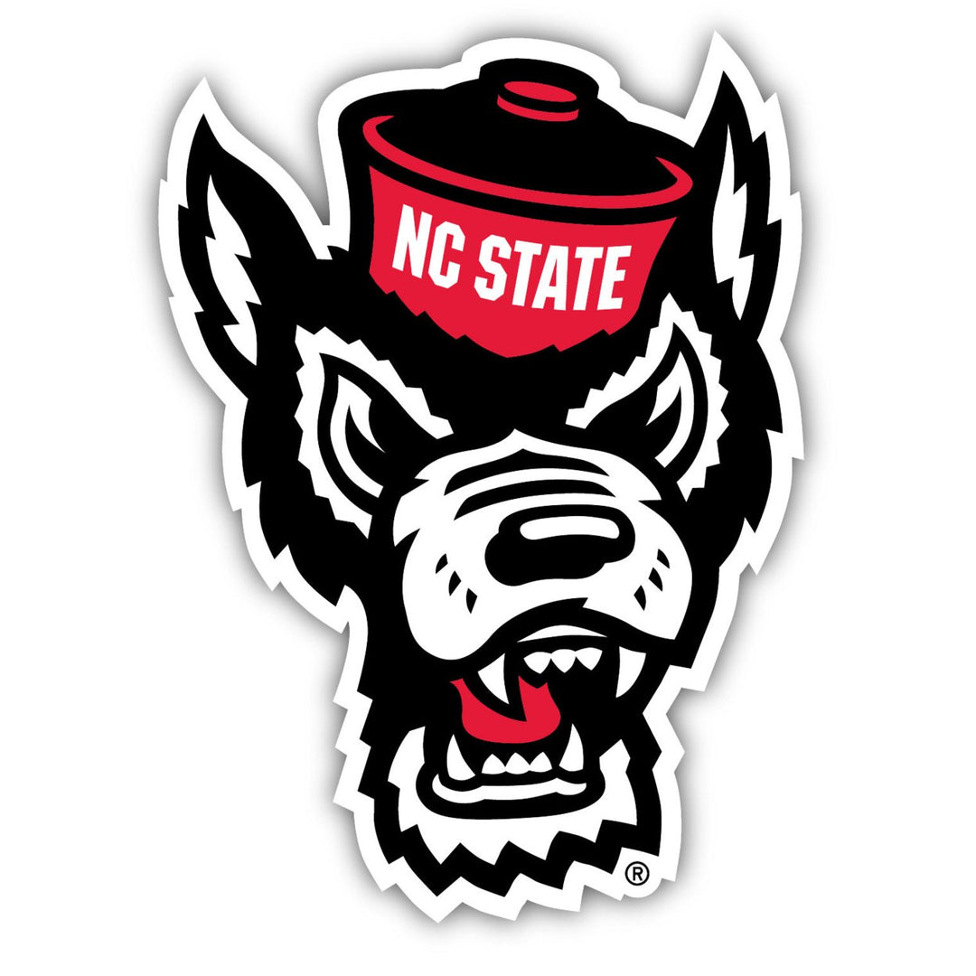 NC State Wolfpack 4-Inch Elegant School Logo NCAA Vinyl Decal Sticker for Fans, Students, and Alumni Image 1