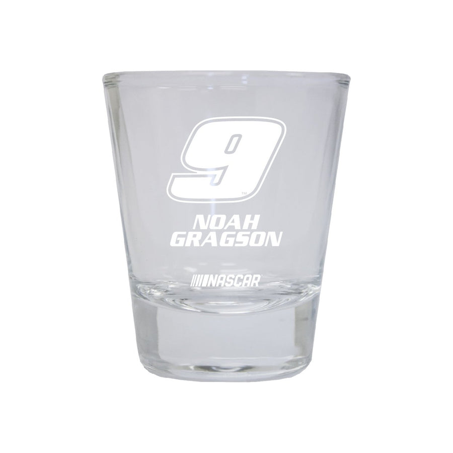 Noah Gragson 9 Nascar Etched Round Shot Glass for 2022 Image 1