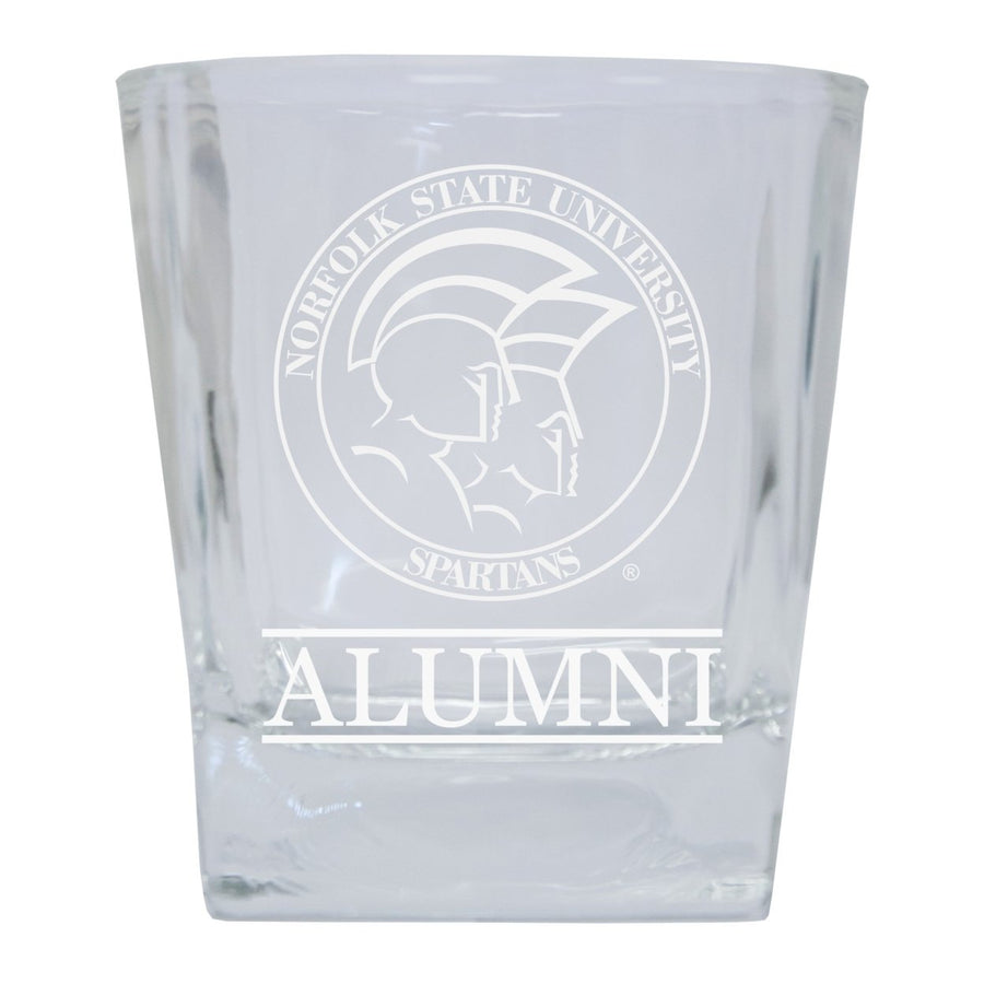 Norfolk State University 2-Pack Alumni Elegance 10oz Etched Glass Tumbler Image 1