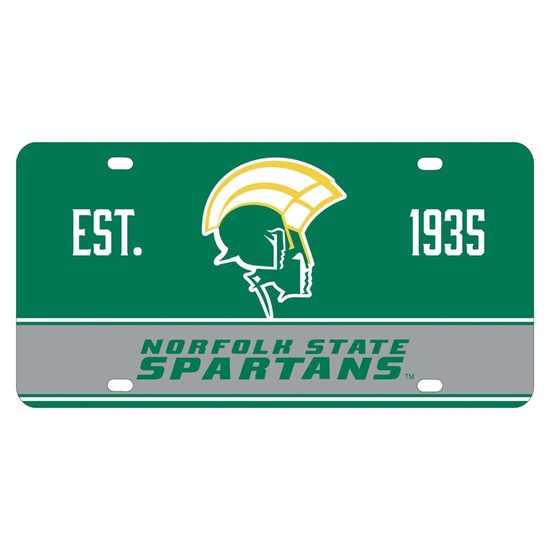 NCAA Norfolk State University Metal License Plate - Lightweight, Sturdy and Versatile Image 1