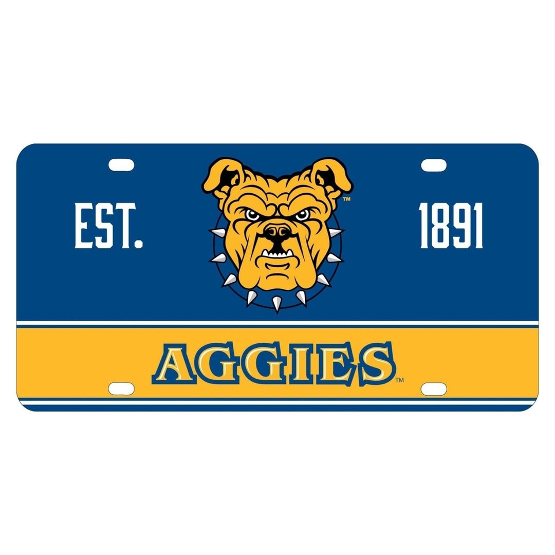 NCAA North Carolina AandT State Aggies Metal License Plate - Lightweight, Sturdy and Versatile Image 1