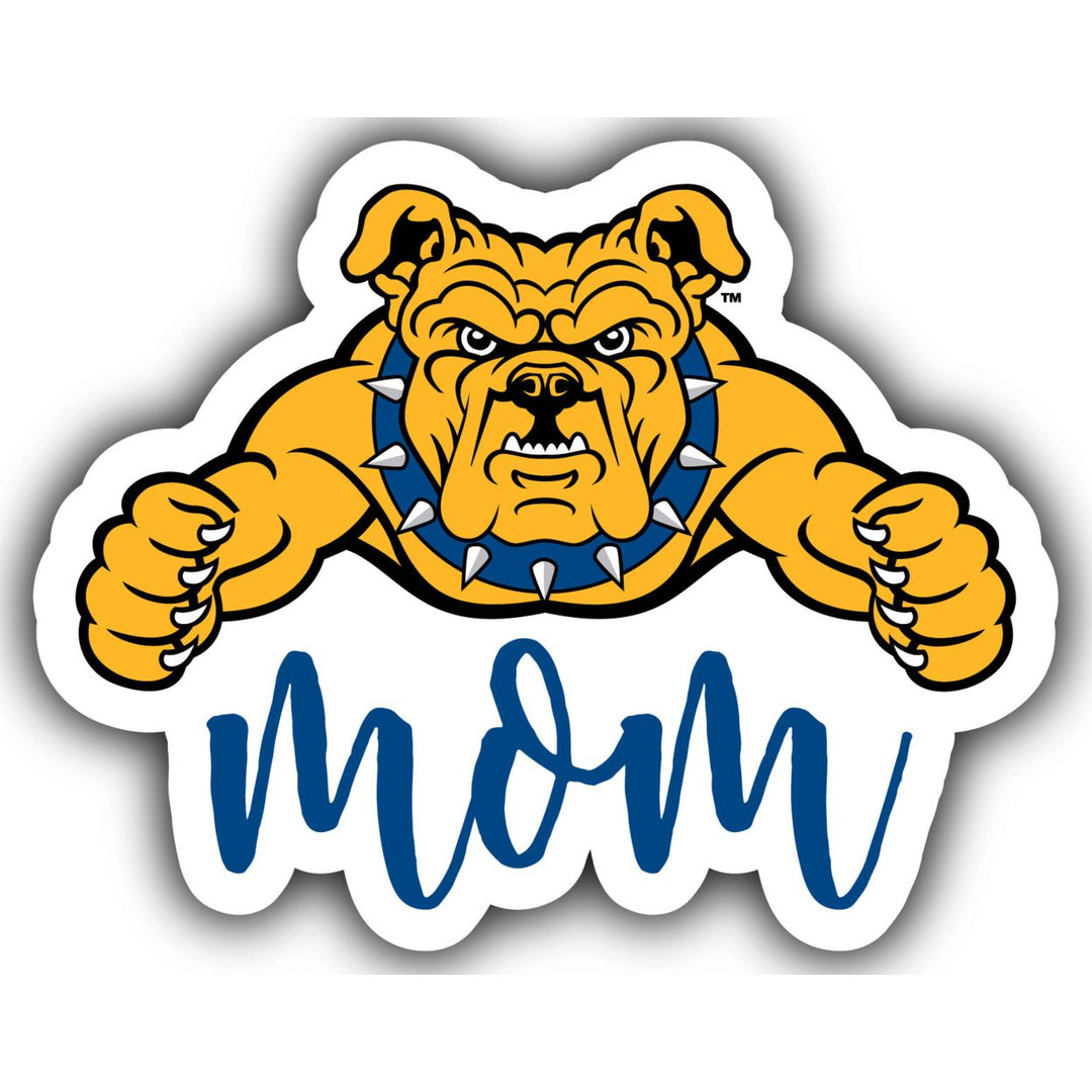 North Carolina AandT State Aggies 4-Inch Proud Mom NCAA - Durable School Spirit Vinyl Decal Perfect Image 1