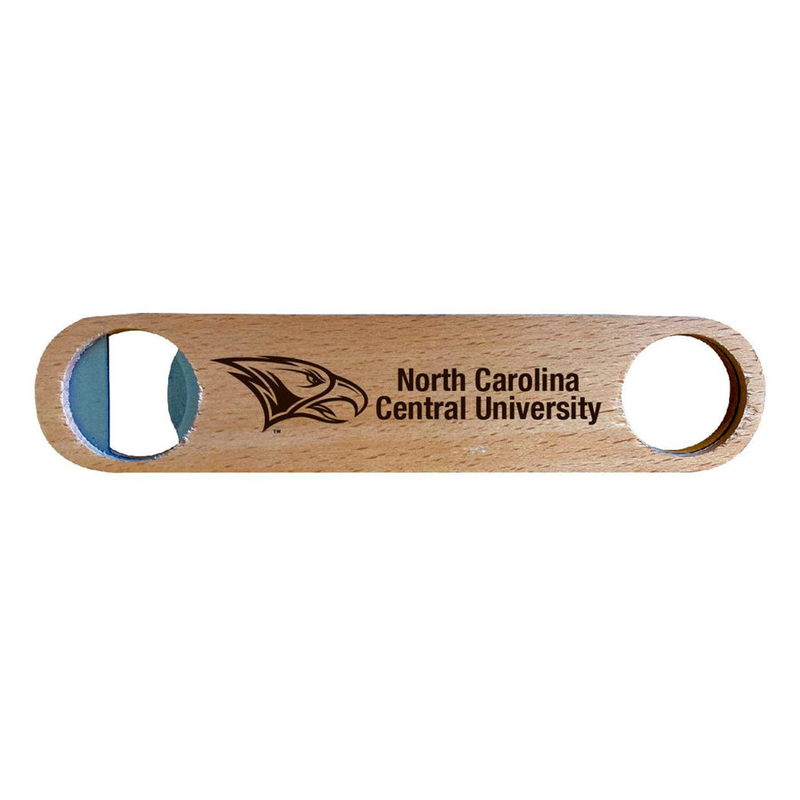 North Carolina Central Eagles NCAA Elegant Laser-Etched Wooden Bottle Opener - Collegiate Bar Accessory Image 1