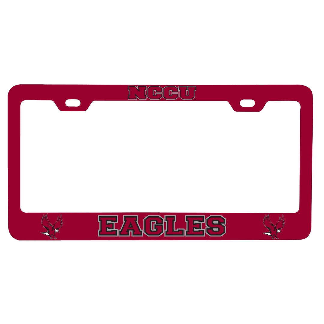 NCAA North Carolina Central Eagles Alumni License Plate Frame - Colorful Heavy Gauge Metal, Officially Licensed Image 1