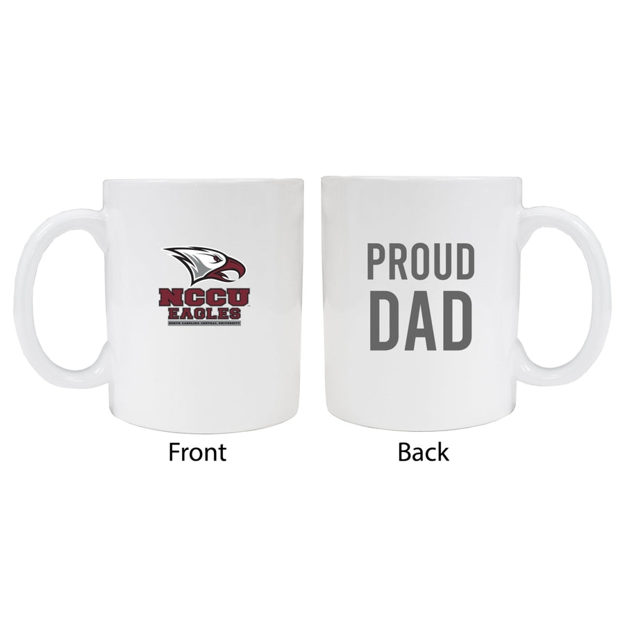 North Carolina Central Eagles Proud Dad Ceramic Coffee Mug - White Image 1