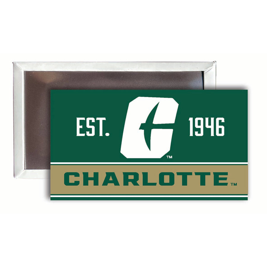 North Carolina Charlotte Forty-Niners 2x3-Inch NCAA Vibrant Collegiate Fridge Magnet - Multi-Surface Team Pride Image 1