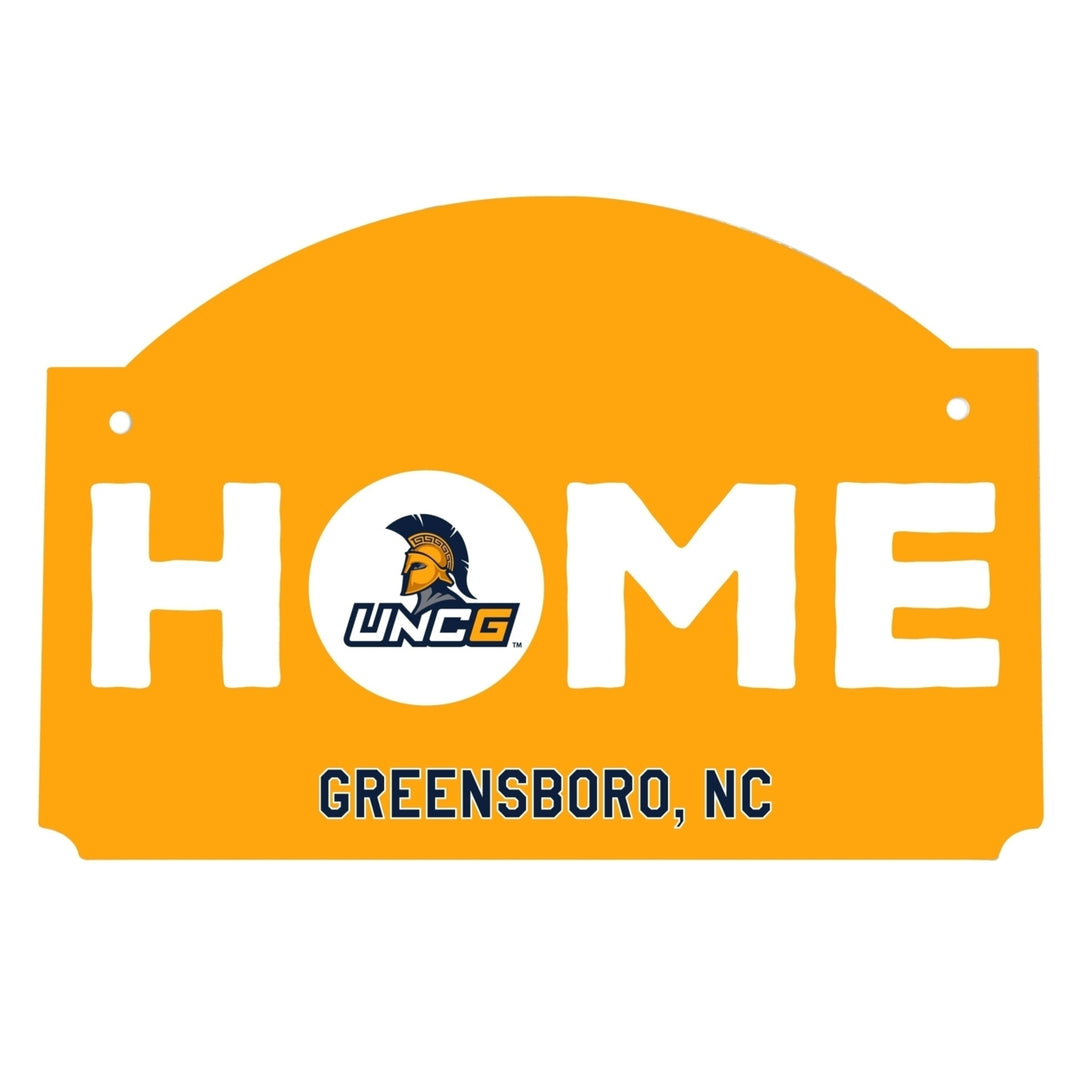 North Carolina Greensboro Spartans Wood Sign with String Image 1