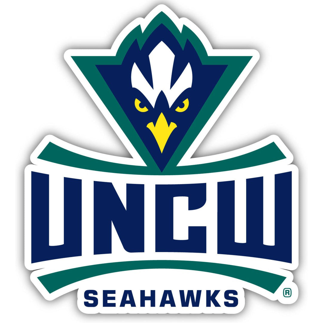 North Carolina Wilmington Seahawks 4-Inch Elegant School Logo NCAA Vinyl Decal Sticker for Fans, Students, and Alumni Image 1