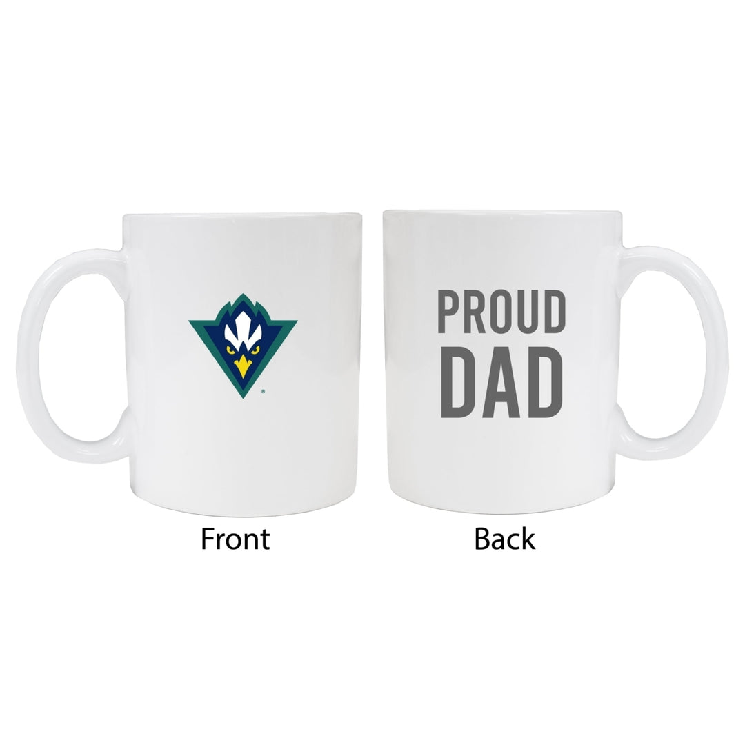 North Carolina Wilmington Seahawks Proud Dad Ceramic Coffee Mug - White Image 1