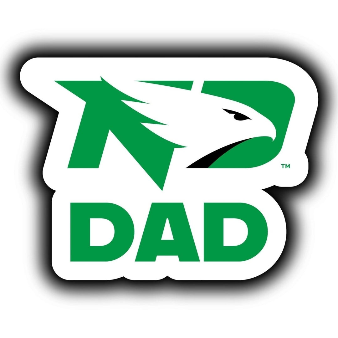 North Dakota Fighting Hawks 4-Inch Proud Dad NCAA - Durable School Spirit Vinyl Decal Perfect Image 1