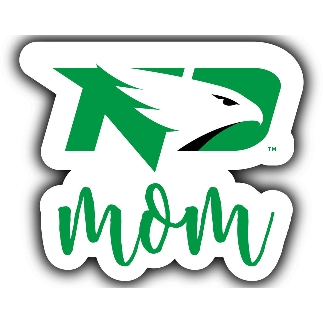 North Dakota Fighting Hawks 4-Inch Proud Mom NCAA - Durable School Spirit Vinyl Decal Perfect Image 1