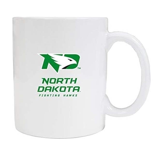 North Dakota Fighting Hawks White Ceramic NCAA Fan Mug 2-Pack (White) Image 1