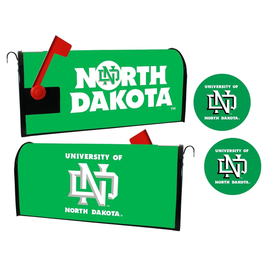 North Dakota Fighting Hawks NCAA Officially Licensed Mailbox Cover and Sticker Set Image 1