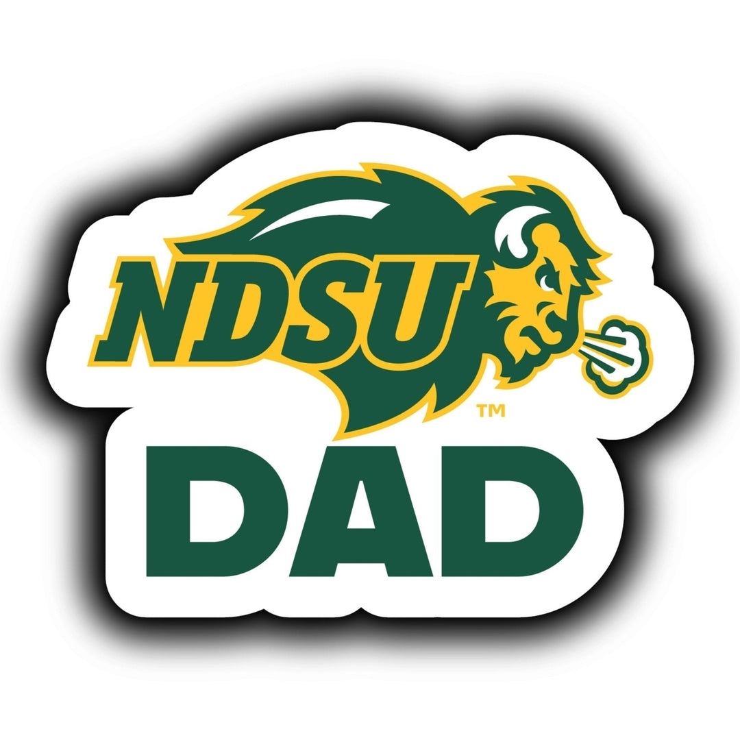 North Dakota State Bison 4-Inch Proud Dad NCAA - Durable School Spirit Vinyl Decal Perfect Image 1