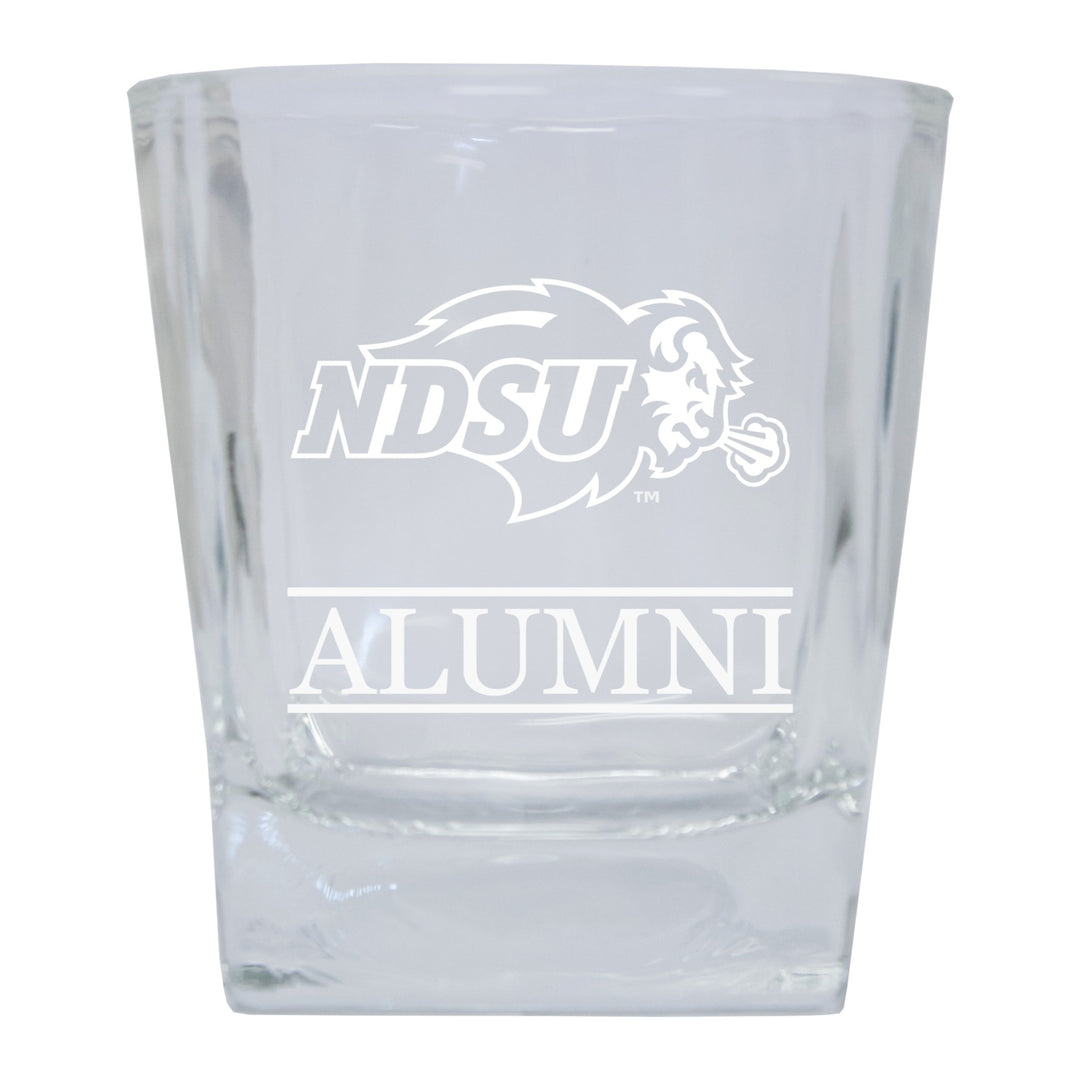 North Dakota State Bison 2-Pack Alumni Elegance 10oz Etched Glass Tumbler Image 1