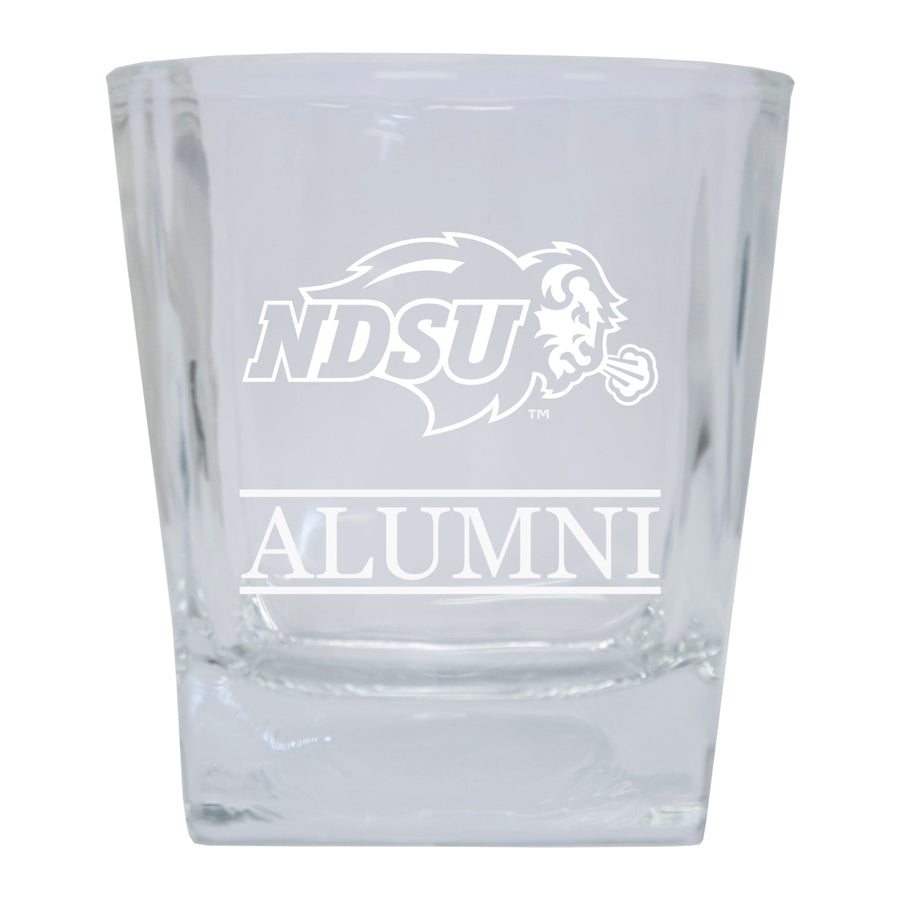 North Dakota State Bison 2-Pack Alumni Elegance 10oz Etched Glass Tumbler Image 1