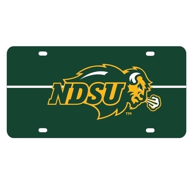 NCAA North Dakota State Bison Metal License Plate - Lightweight, Sturdy and Versatile Image 1