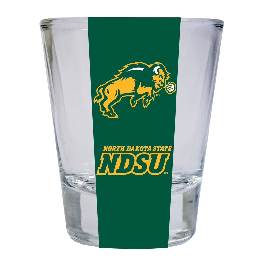 North Dakota State Bison NCAA Legacy Edition 2oz Round Base Shot Glass Clear Image 1