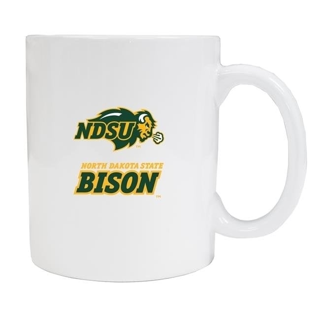 North Dakota State Bison White Ceramic NCAA Fan Mug 2-Pack (White) Image 1