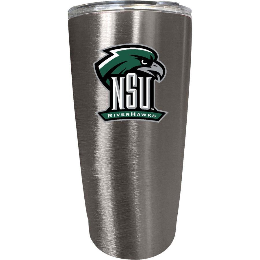 Northeastern State University Riverhawks 16 oz Insulated Stainless Steel Tumbler colorless Image 1