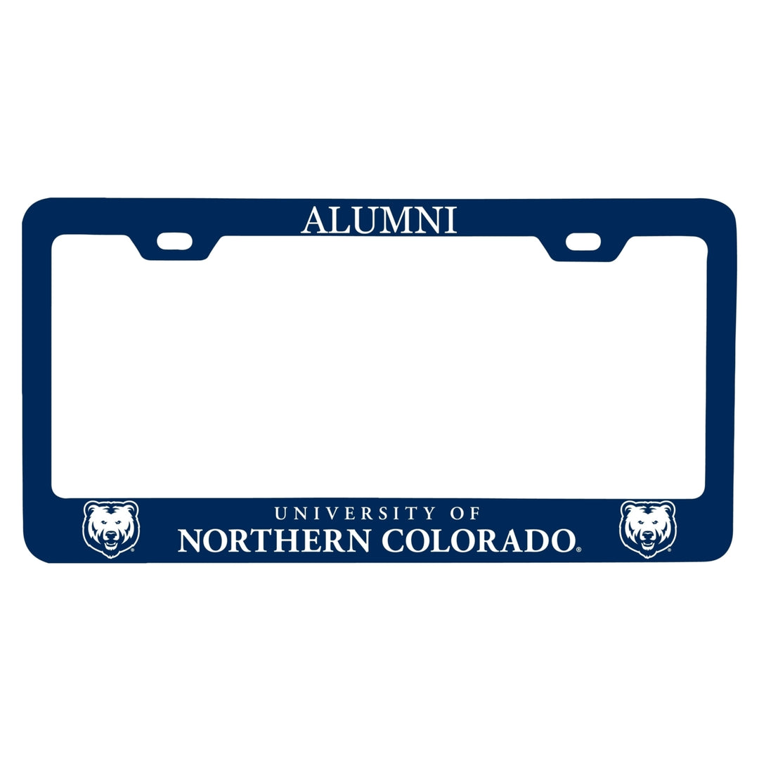 NCAA Northern Colorado Bears Alumni License Plate Frame - Colorful Heavy Gauge Metal, Officially Licensed Image 1