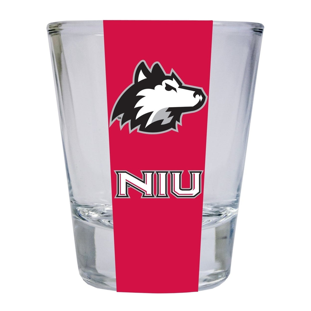 Northern Illinois Huskies NCAA Legacy Edition 2oz Round Base Shot Glass Clear Image 1