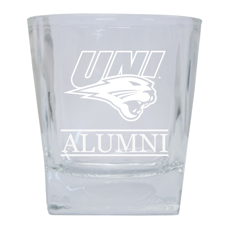 Northern Iowa Panthers Alumni Elegance - 5 oz Etched Shooter Glass Tumbler 2-Pack Image 1