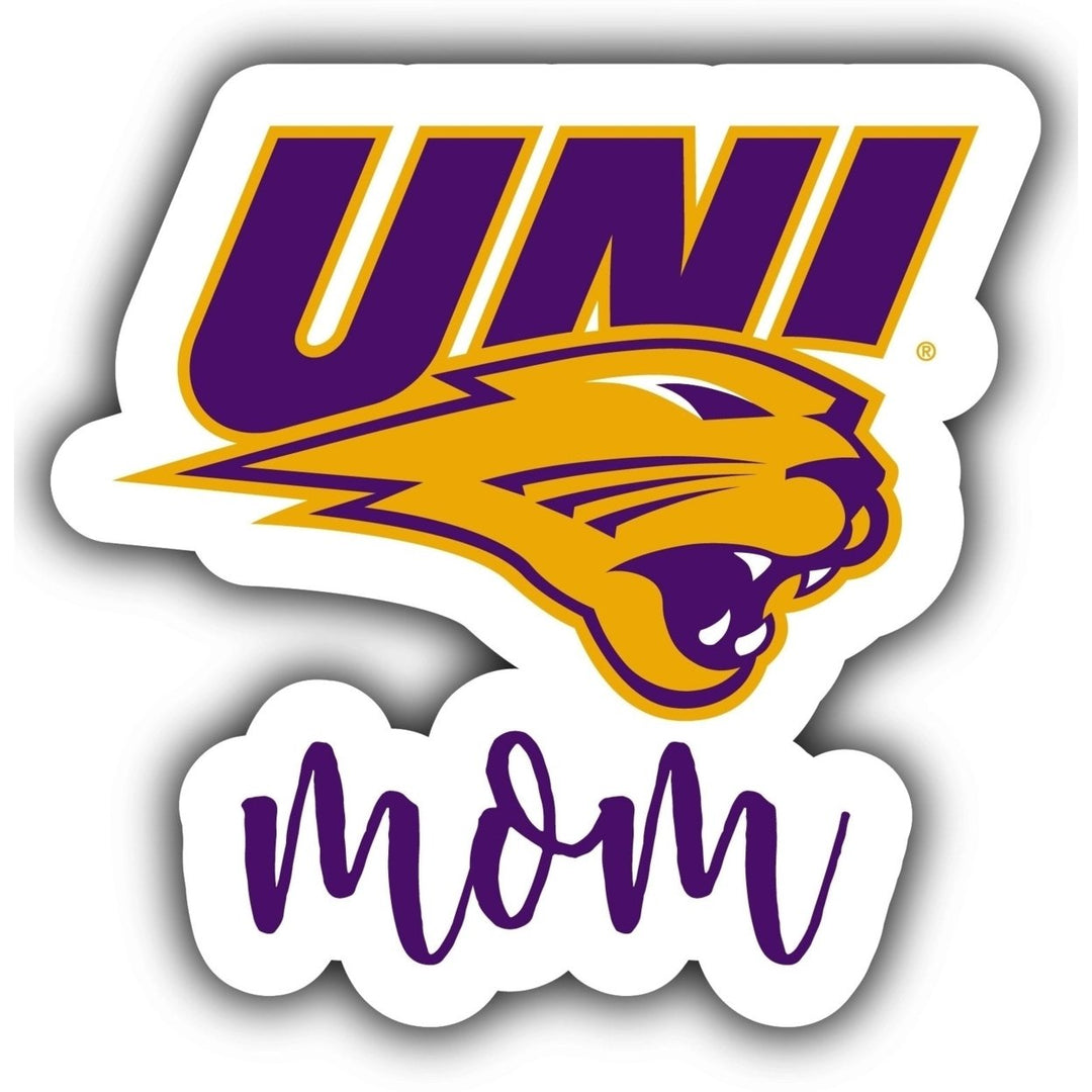 Northern Iowa Panthers 4-Inch Proud Mom NCAA - Durable School Spirit Vinyl Decal Perfect Image 1