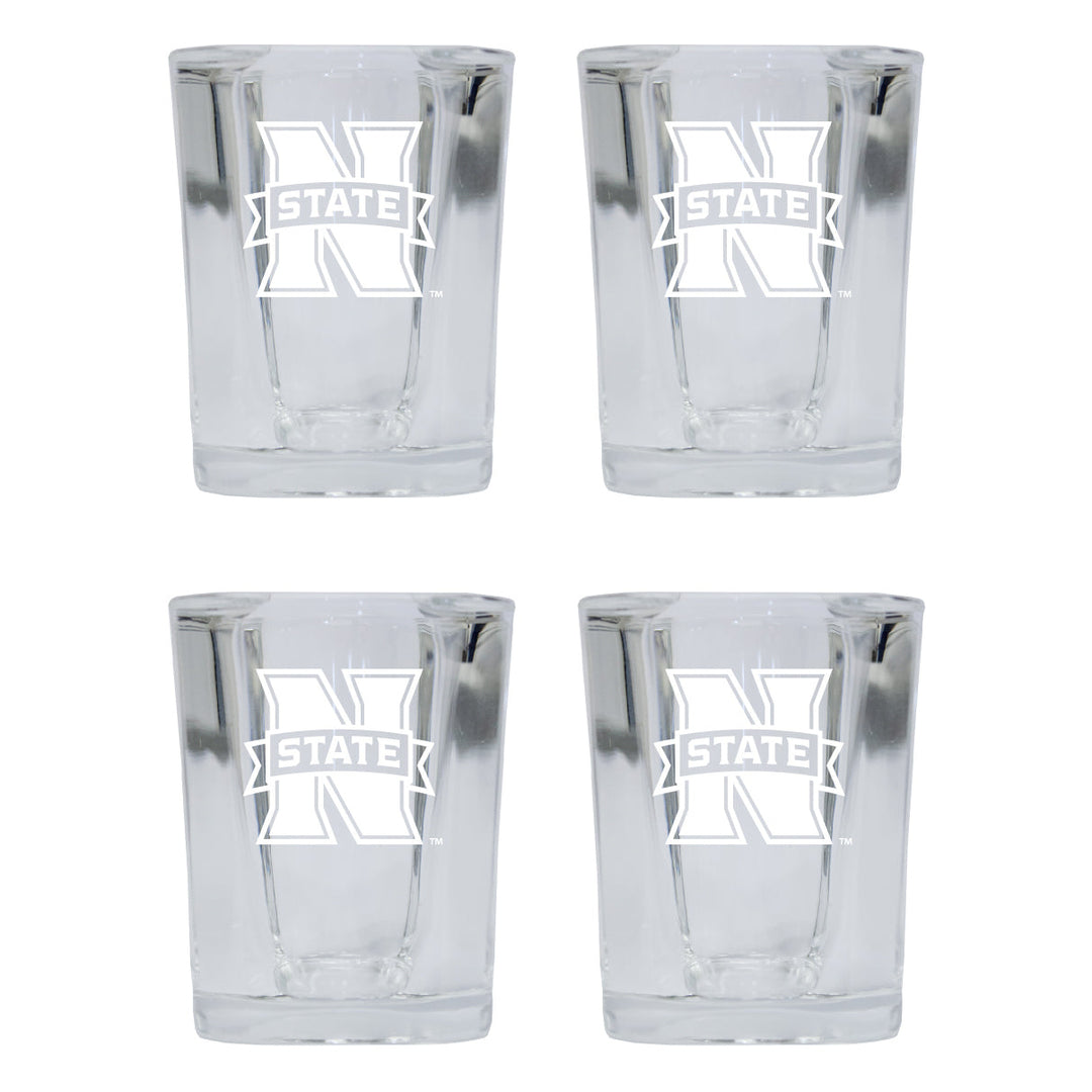 Northwestern Oklahoma State University NCAA Collectors Edition 2oz Square Shot Glass - Laser Etched Logo 4-Pack Image 1