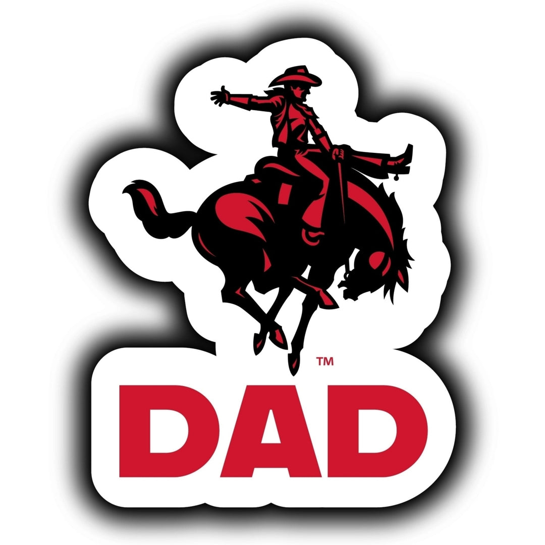 Northwestern Oklahoma State University 4-Inch Proud Dad NCAA - Durable School Spirit Vinyl Decal Perfect Image 1