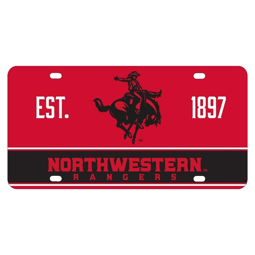 NCAA Northwestern Oklahoma State University Metal License Plate - Lightweight, Sturdy and Versatile Image 1