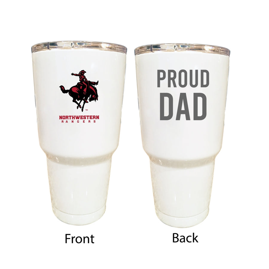 Northwestern Oklahoma State University Proud Dad 24 oz Insulated Stainless Steel Tumbler White Image 1