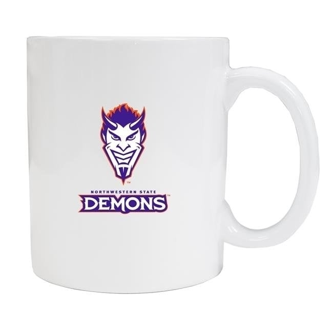 Northwestern State Demons White Ceramic Mug 2-Pack (White). Image 1