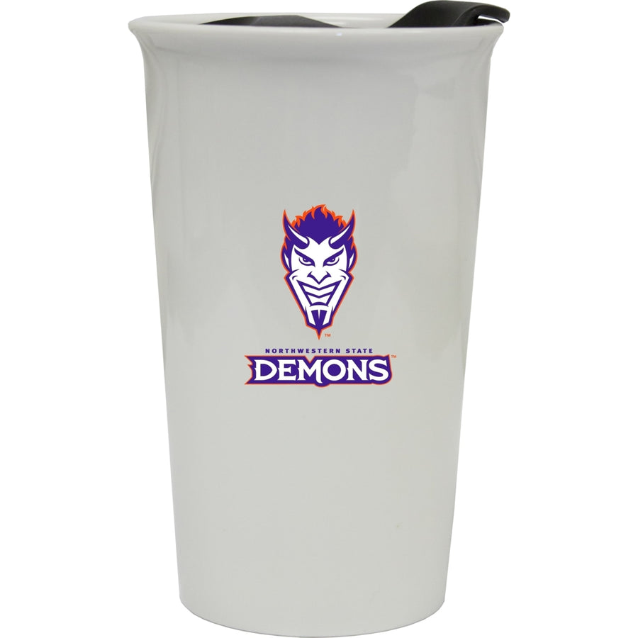 Northwestern State University Double Walled Ceramic Tumbler Image 1