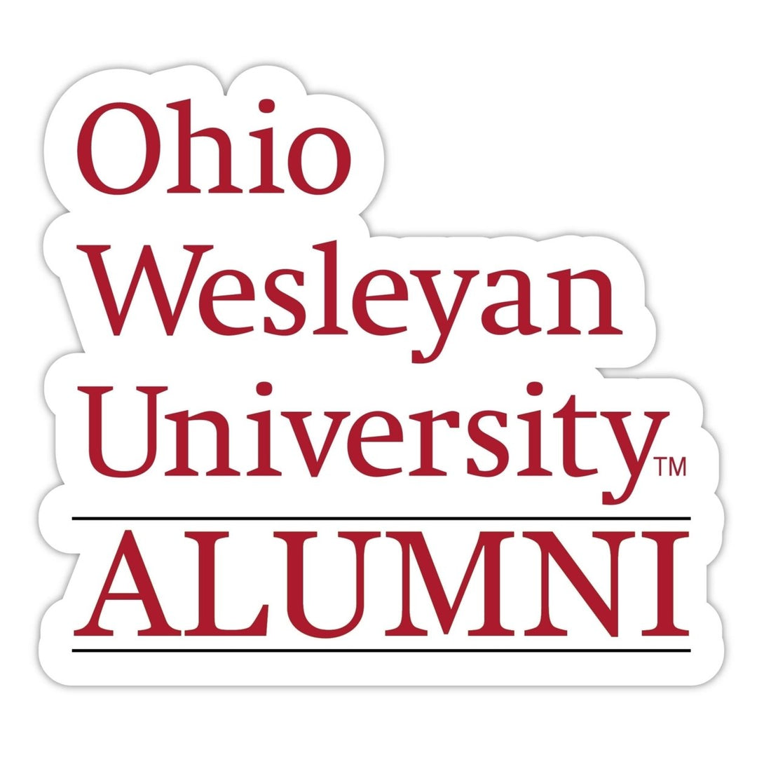 Ohio Wesleyan University 4-Inch Alumni NCAA Vinyl Sticker - Durable School Spirit Decal Image 1